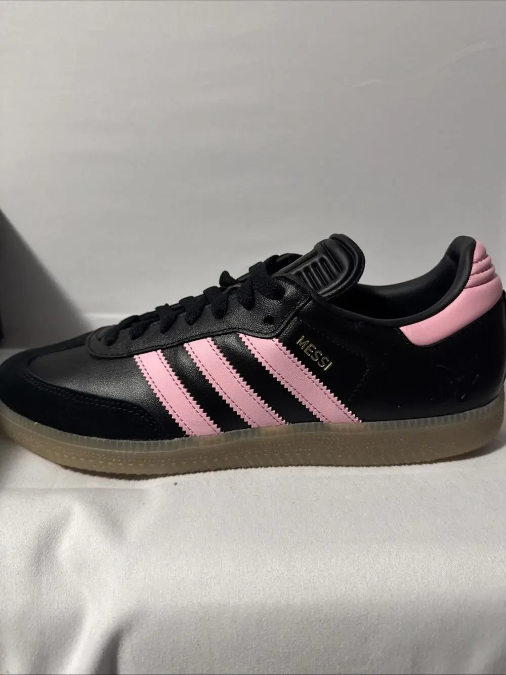 Size 9.5 - Lionel Messi x adidas Samba Inter Miami CF - Debossed Away Kit
